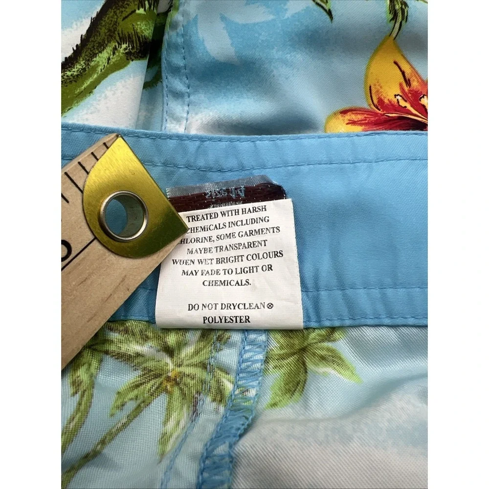 100%‎ Wet Mens Floral Swimming Trunks Size 14 9